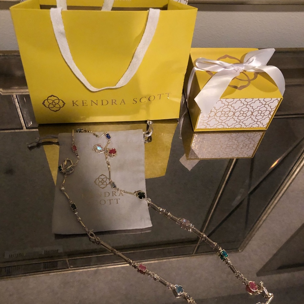 Kendra Scott Yazmin necklace multi jewel color